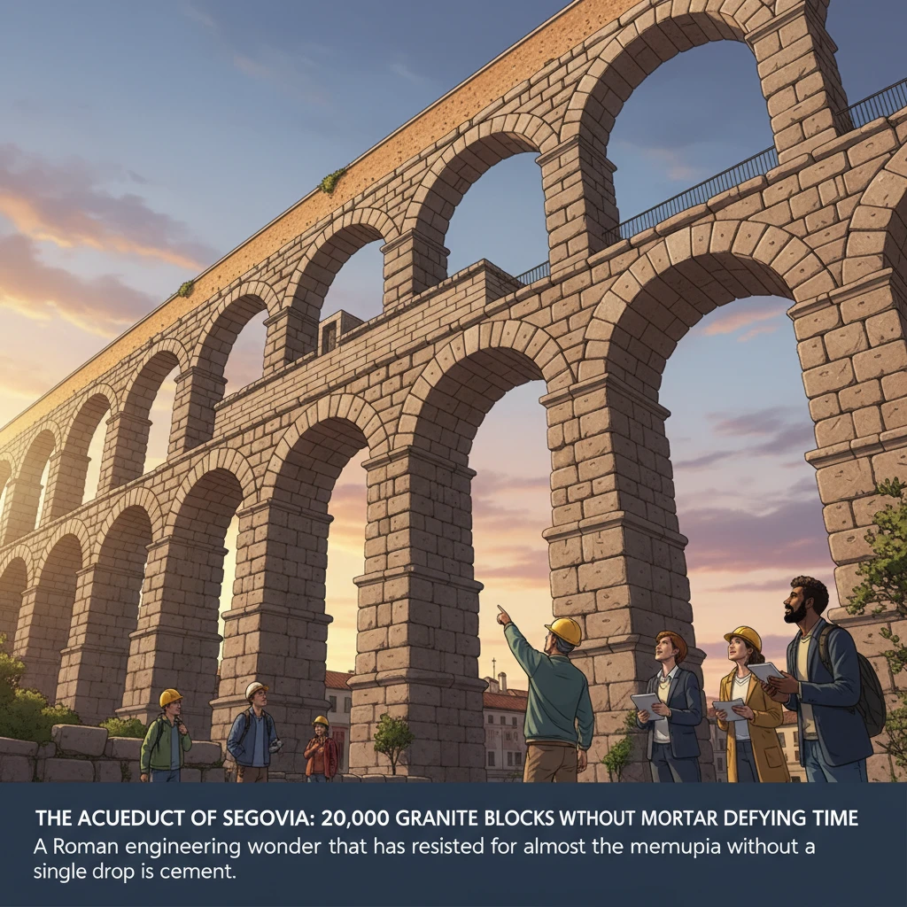 El Acueducto de Segovia: 20,000 Bloques de Granito sin Mortero que Desafían el Tiempo