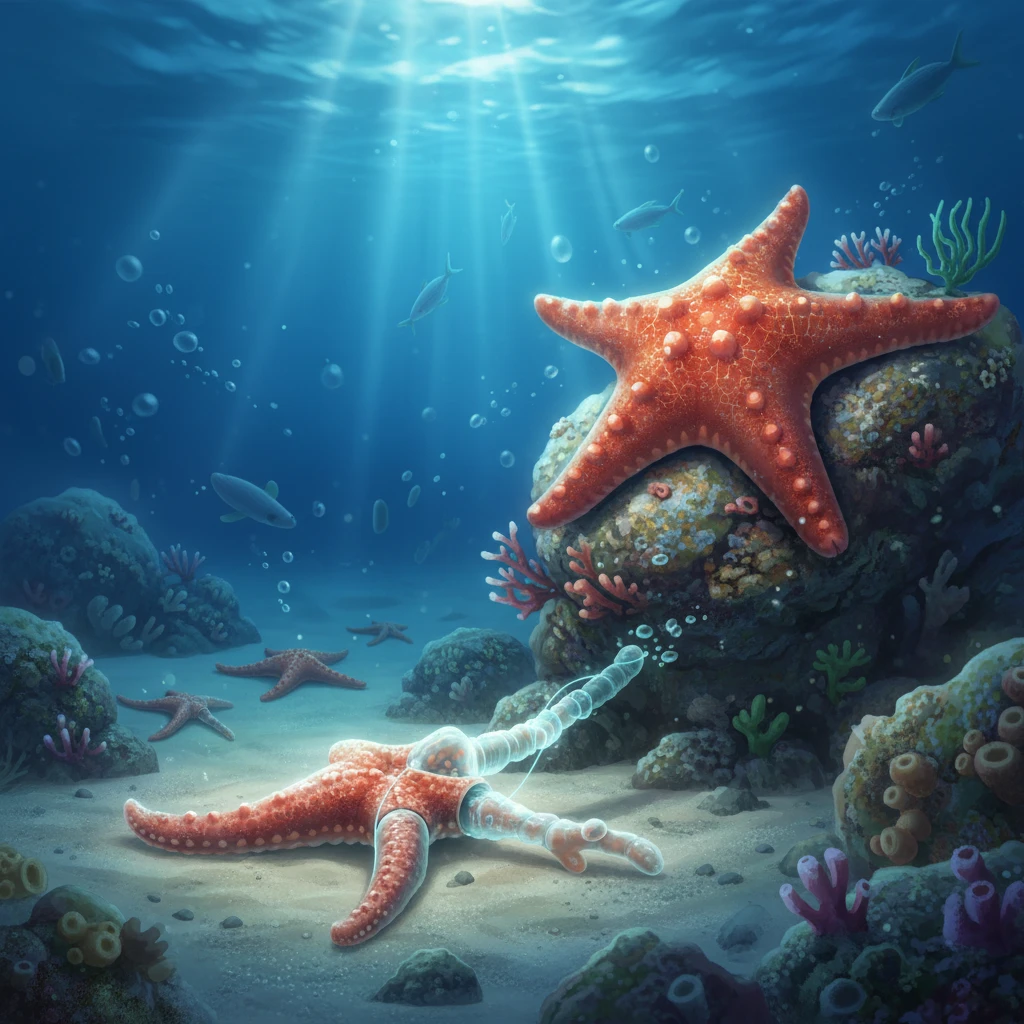 Las estrellas de mar pueden regenerar todo su cuerpo