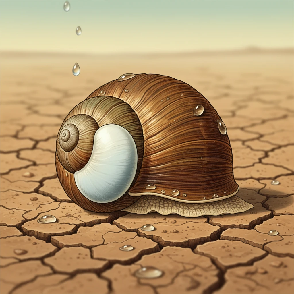 El Caracol que se Convierte en Piedra: La Estivación Extrema que Dura Décadas