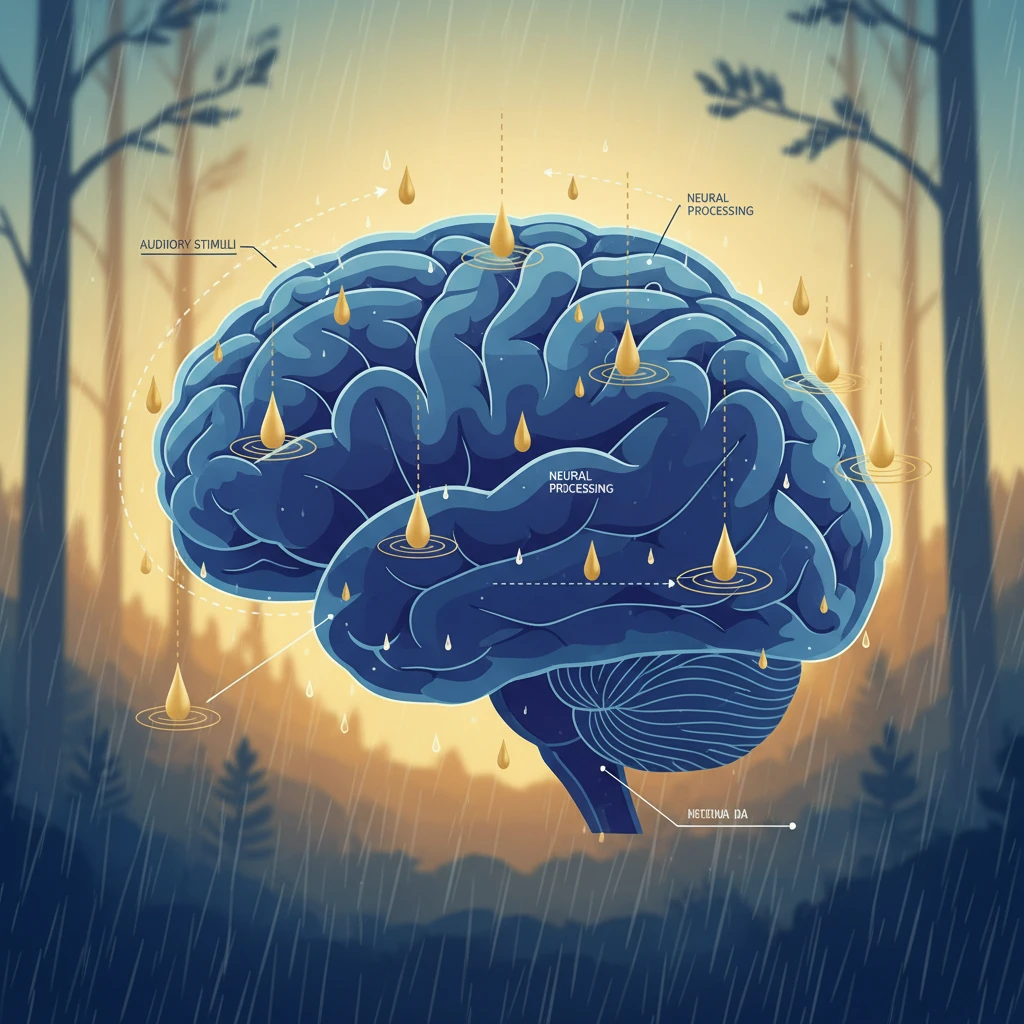 El Efecto del Sonido de la Lluvia: Cómo las Gotas de Agua Crean un 'Concierto' Ultrasónico que Calma el Cerebro Humano