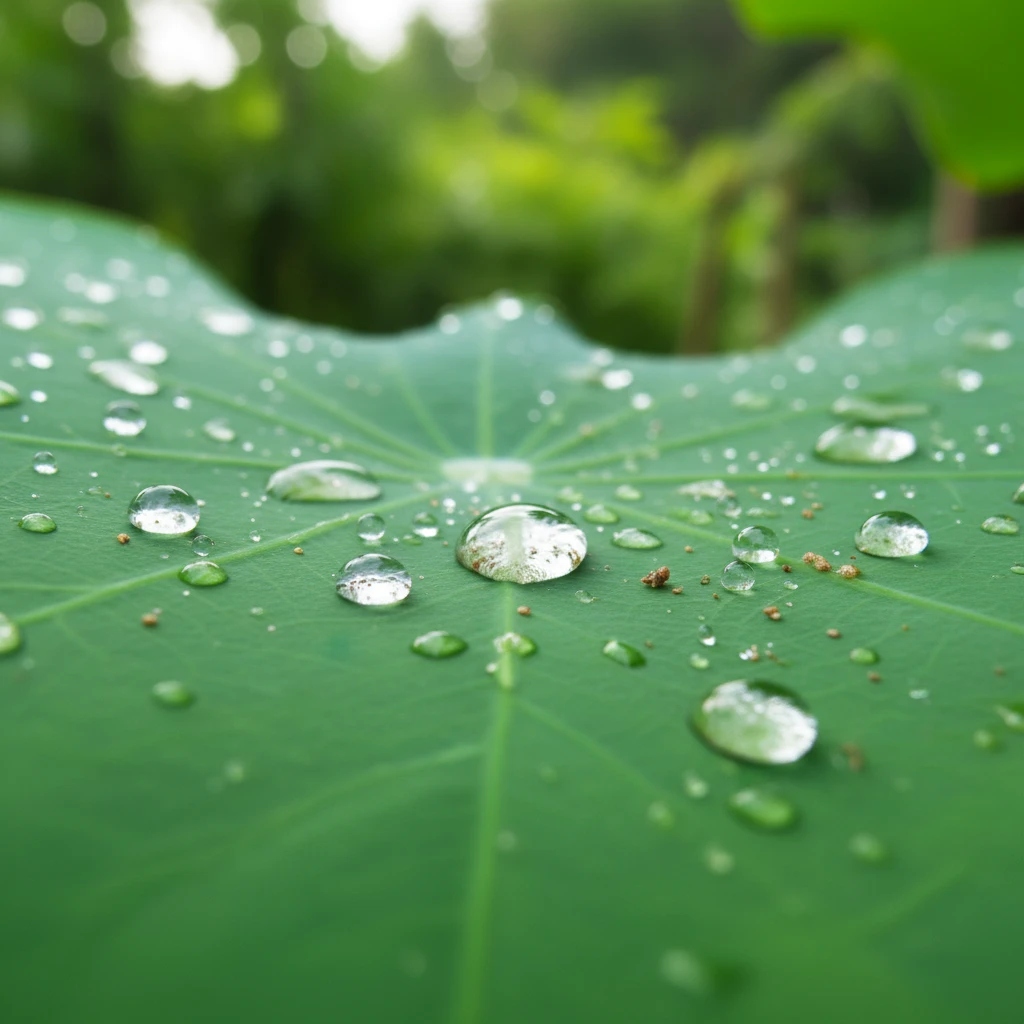 El Secreto de la Loto: Cómo las Plantas Se Limpian Solas y Repelen el Agua Sin Esfuerzo
