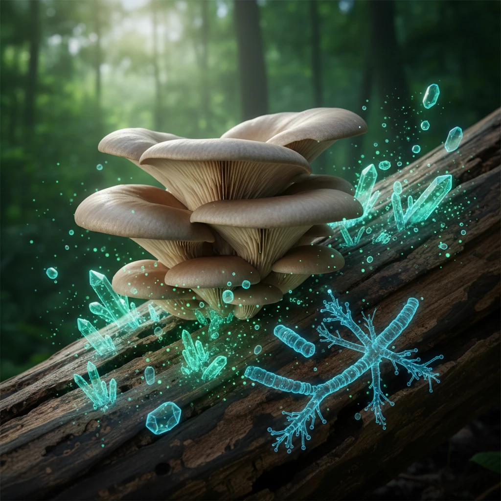 El Hongo que Convierte la Madera en Alimento Comestible: La Revolución de la Fungi-Materia