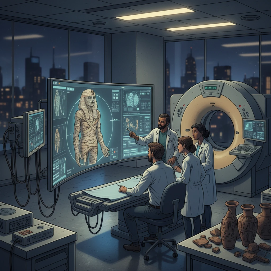 El Escáner de Momias: Cómo la Tecnología de Rayos X de Alta Resolución Revela Secretos Enterrados sin Dañar los Restos