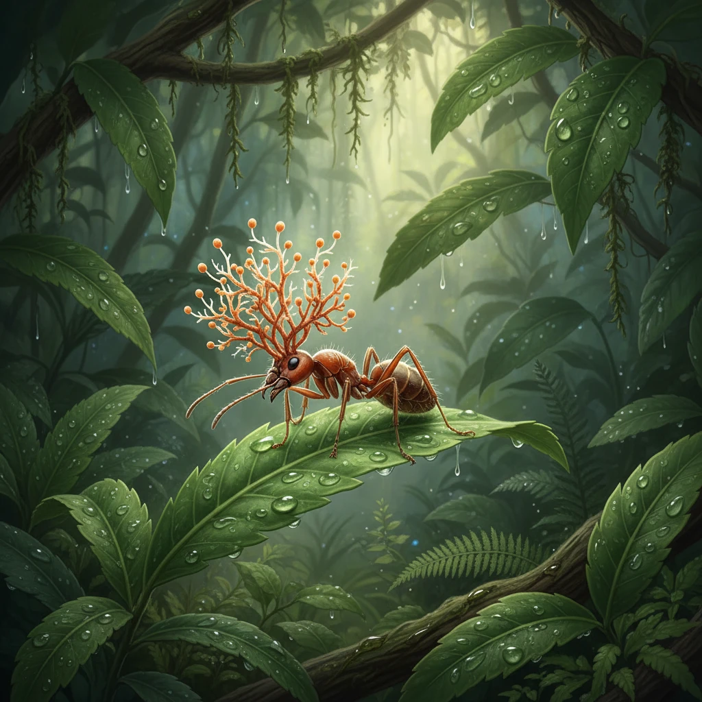 El Hongo que Transforma Insectos en 'Vampiros' Vegetales: La Toxina que Secuestra su Voluntad y los Convierte en Bombas Biológicas