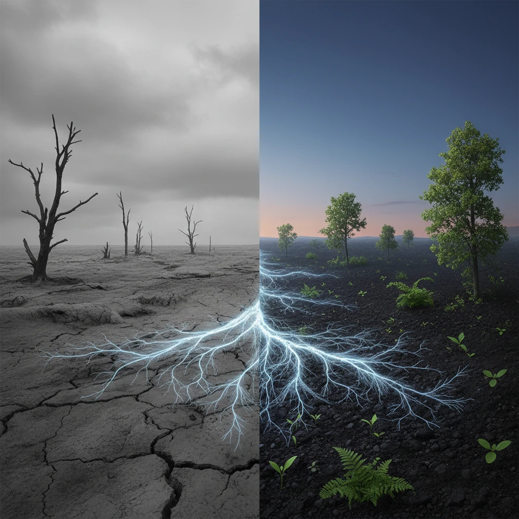 El Hongo que Transforma la Ceniza Volcánica en Suelo Fértil: La Pionera Biomineralización Post-Apocalíptica