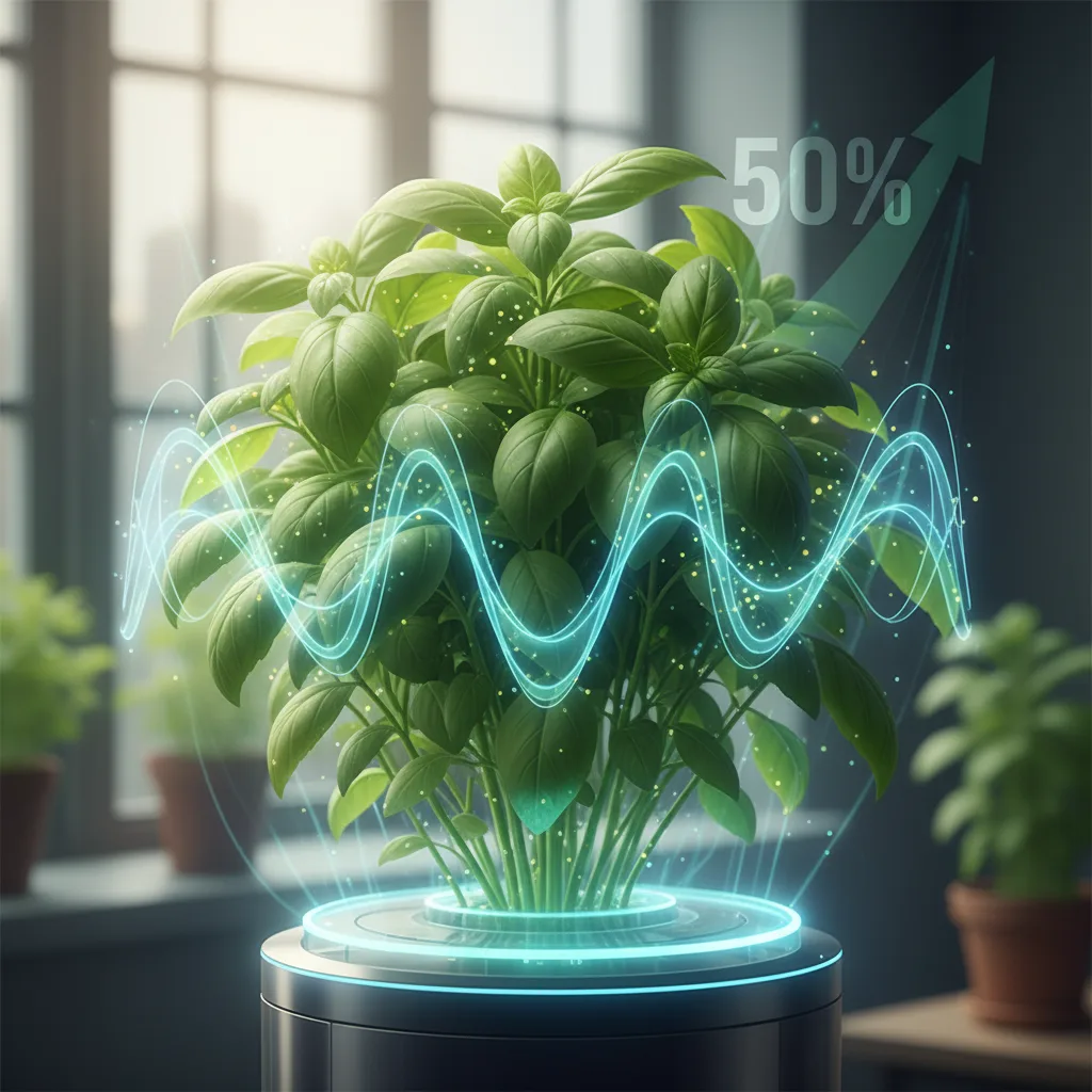 El Sonido que Acelera la Fotosíntesis: Cómo las Frecuencias Ultrasónicas Aumentan el Crecimiento de las Plantas en un 50%