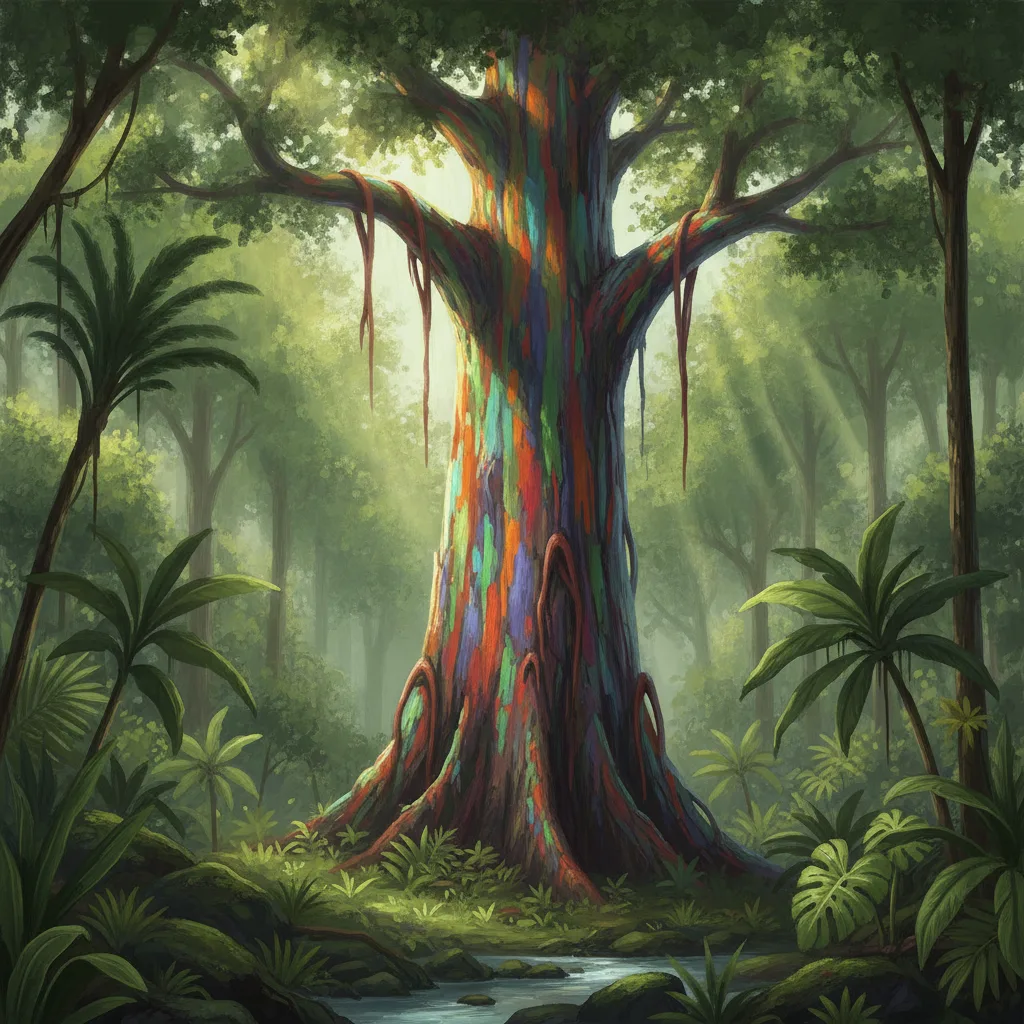 El Eucalipto Arcoíris: El Árbol que Pinta su Propia Corteza en Tonos Vibrantes