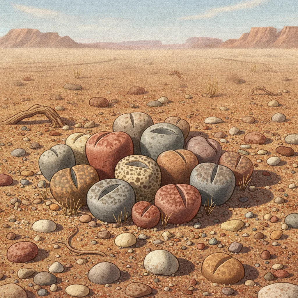 Las Piedras Vivas: Plantas que Se Esconden a Plena Vista para Engañar a sus Depredadores
