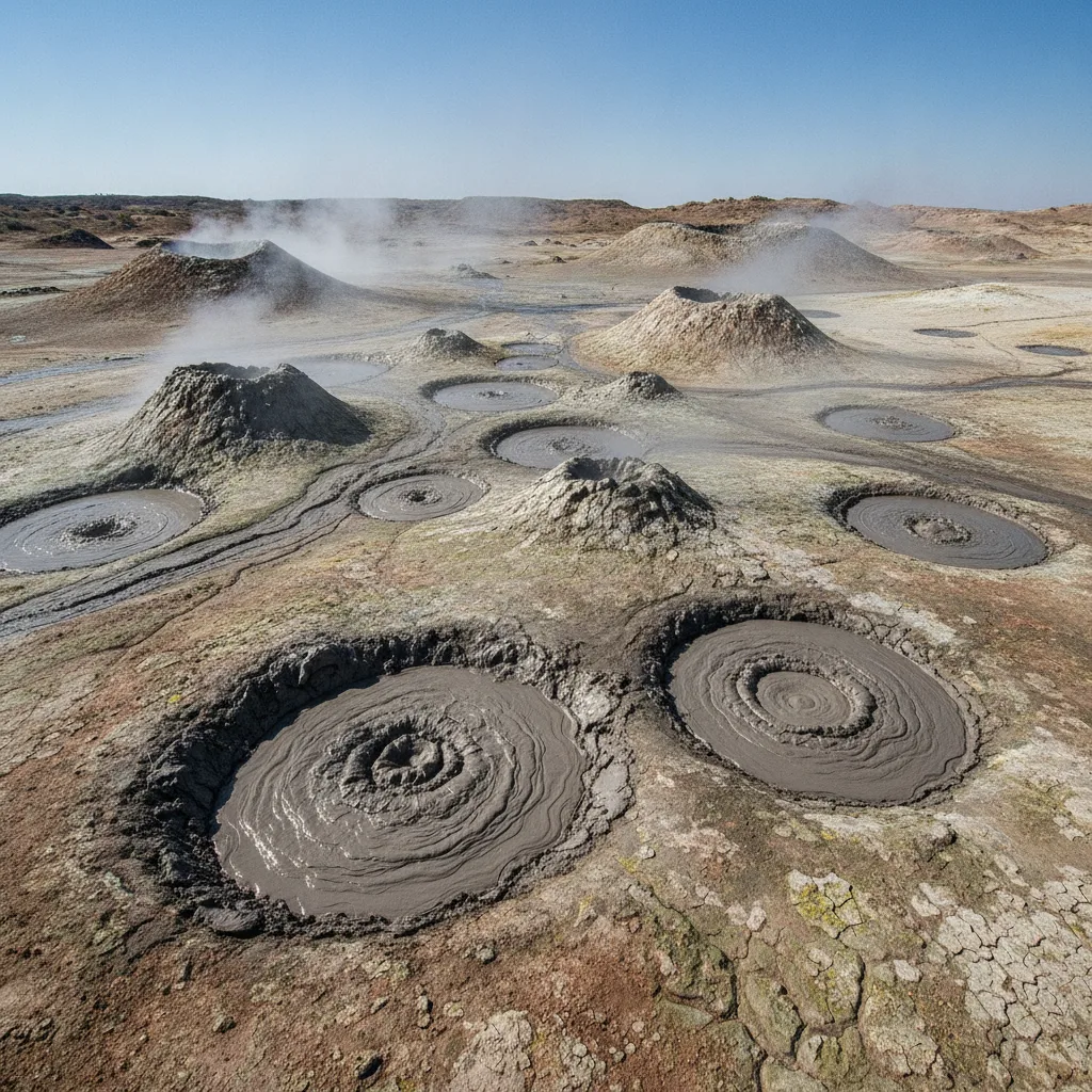 Los Volcanes de Lodo: El Fenómeno Frío que Esculpe Paisajes y Alimenta Ecosistemas Únicos