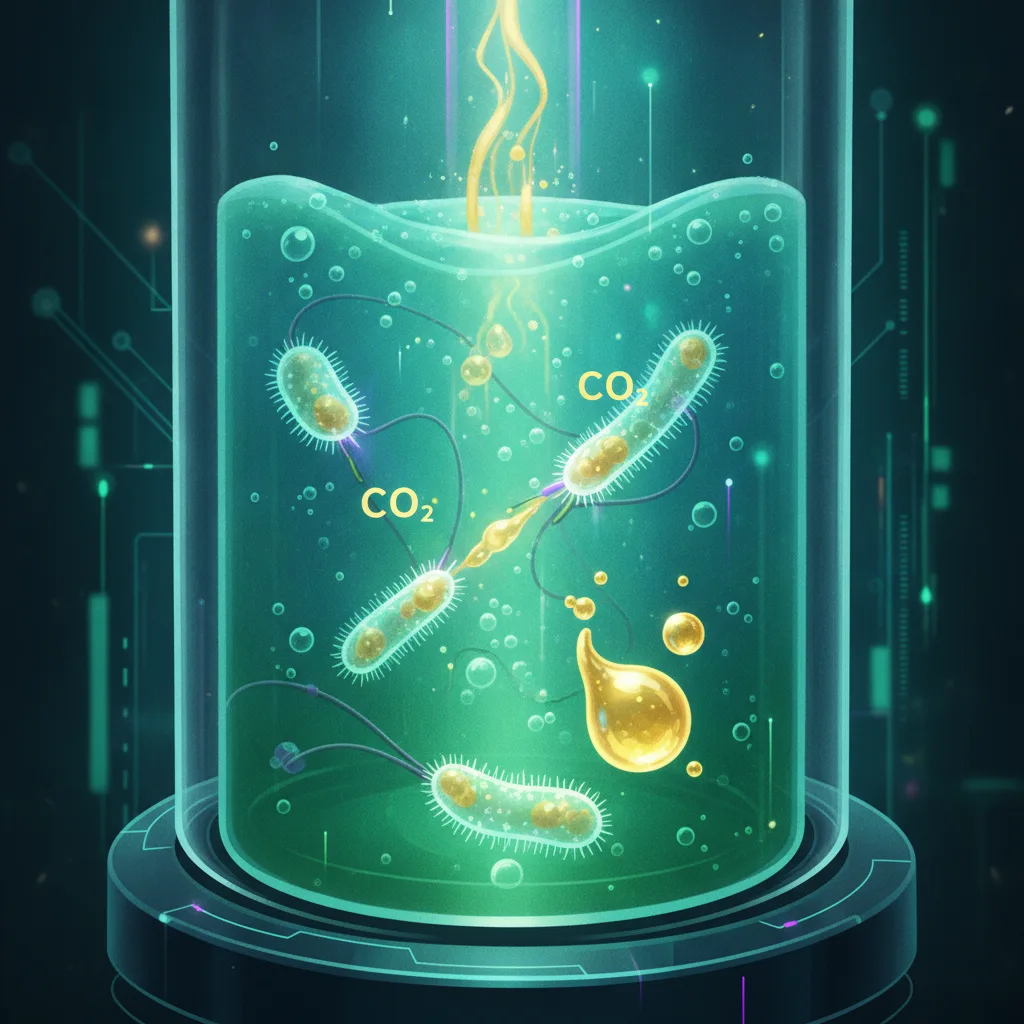 Fábricas Microscópicas: Cuando las Bacterias Usan Electricidad para Transformar CO2 en Combustible Limpio