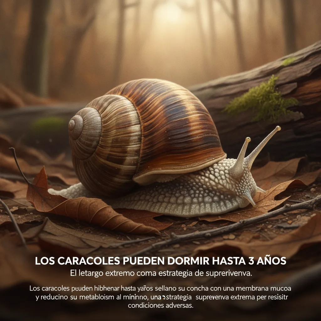 Los caracoles pueden dormir hasta 3 años