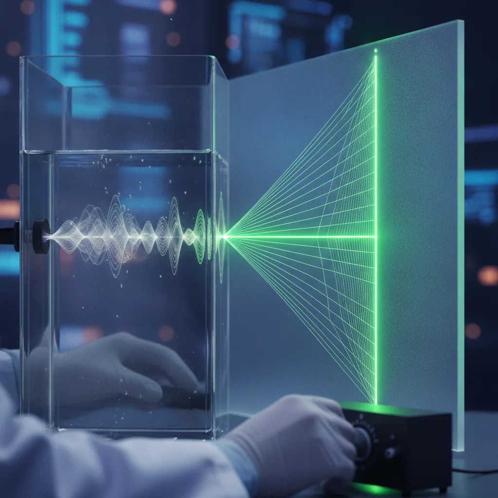 El Sonido que Curva la Luz: Cómo los Ultrasonidos Crean Efectos Ópticos en Líquidos
