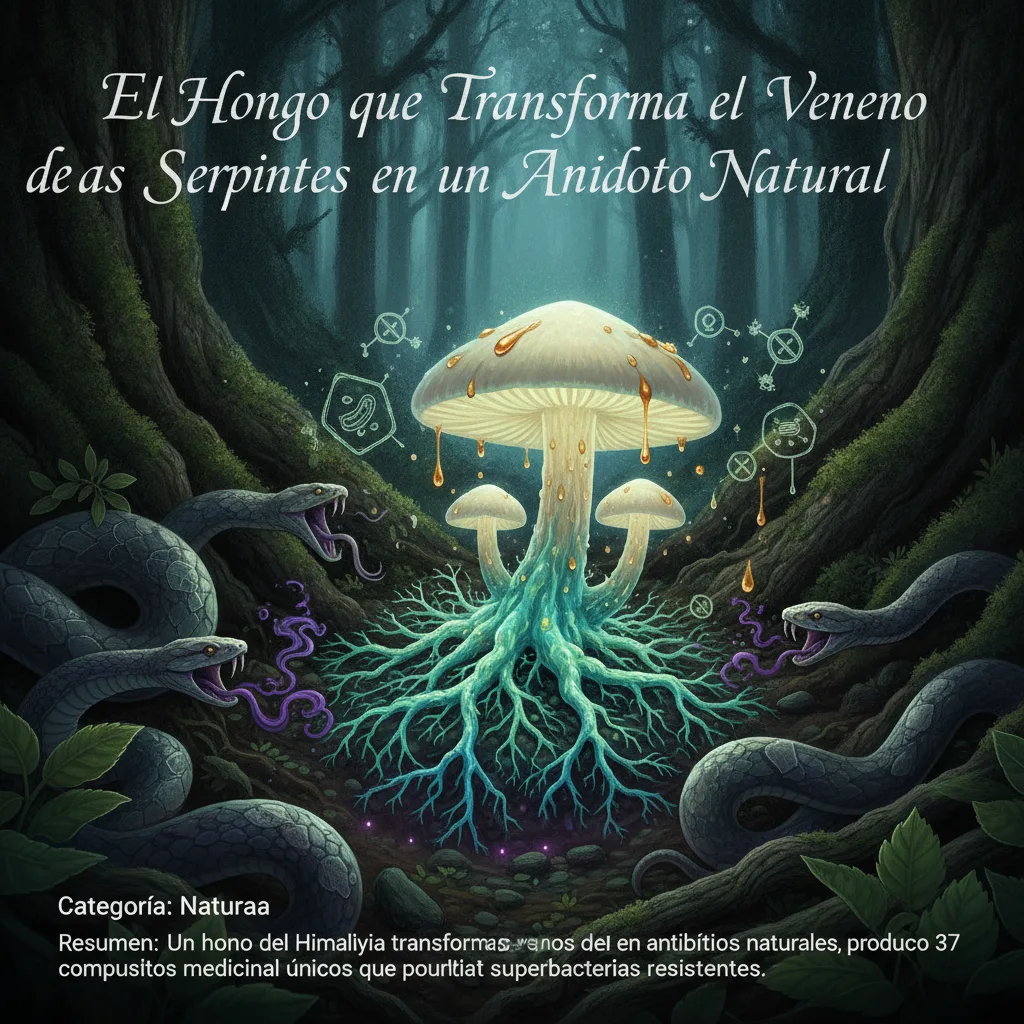 El Hongo que Transforma el Veneno de las Serpientes en un Antídoto Natural