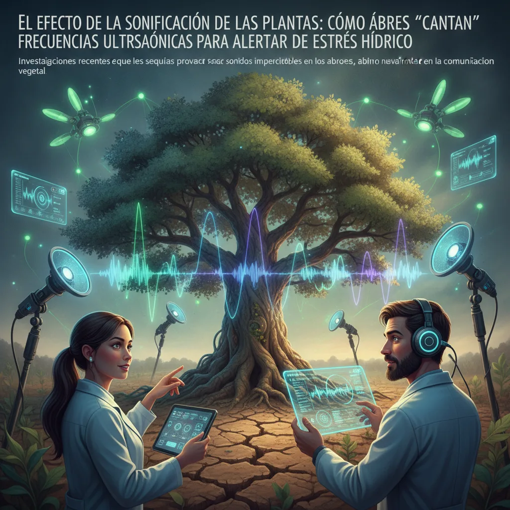 El Efecto de la Sonificación de las Plantas: Cómo los Árboles 'Cantan' en Frecuencias Ultrasónicas para Alertar del Estrés Hídrico