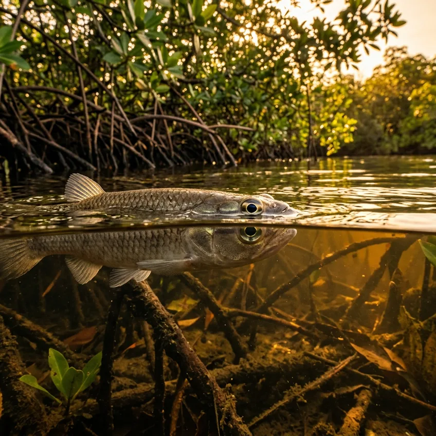 El Pez de Cuatro Ojos: El Navegante Acuático que Mira el Cielo y el Fondo Marino al Mismo Tiempo