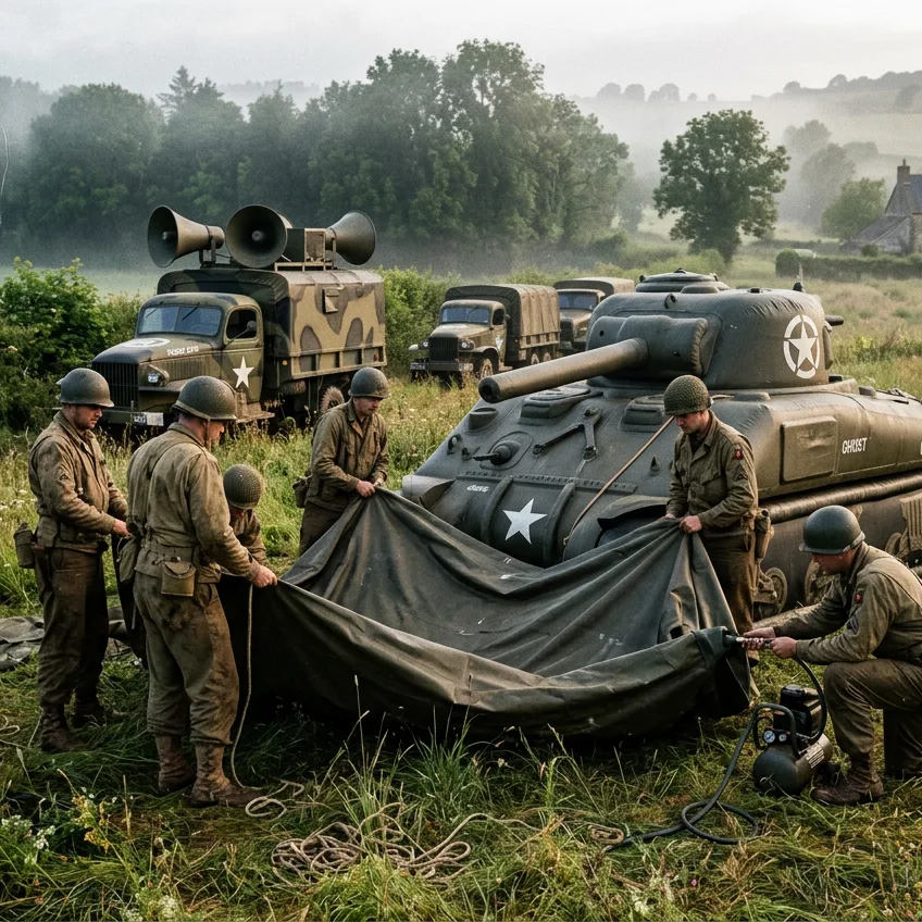 El Ejército Fantasma: Los Artistas que Engañaron a los Nazis con Tanques Inflables e Ilusiones Sonoras