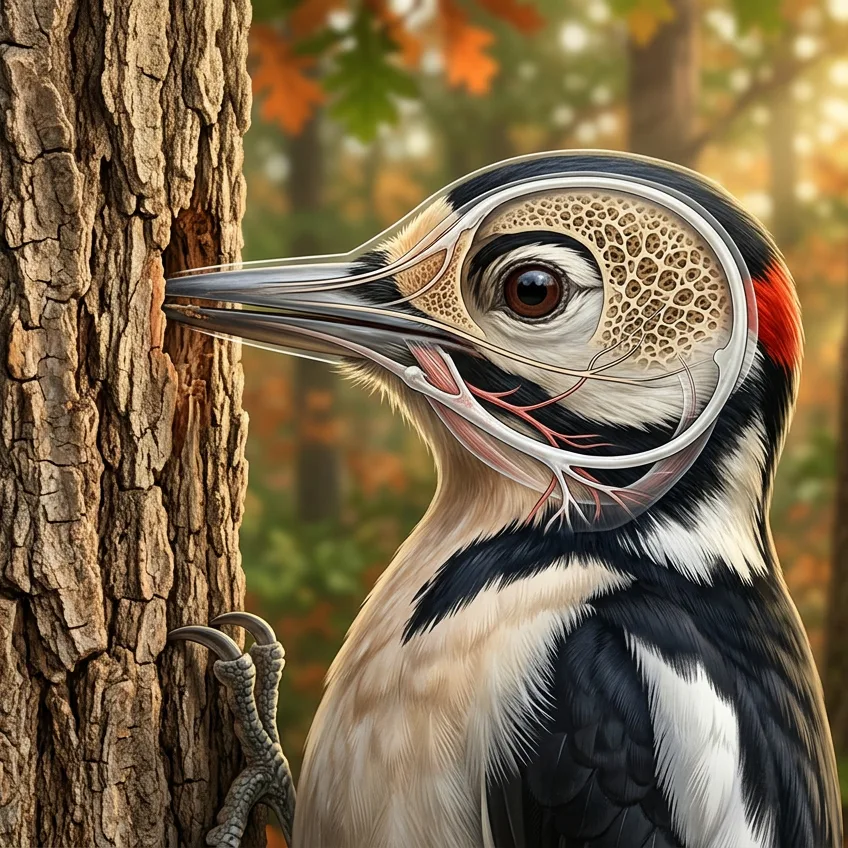 El Pájaro Carpintero: El Prodigio Biomecánico que Soporta Impactos de 1.200 G sin Daño Cerebral