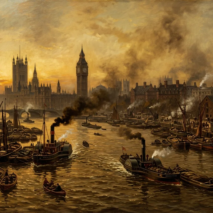 El Gran Hedor de 1858: El Verano en que el Támesis Paralizó al Parlamento y Creó el Londres Moderno