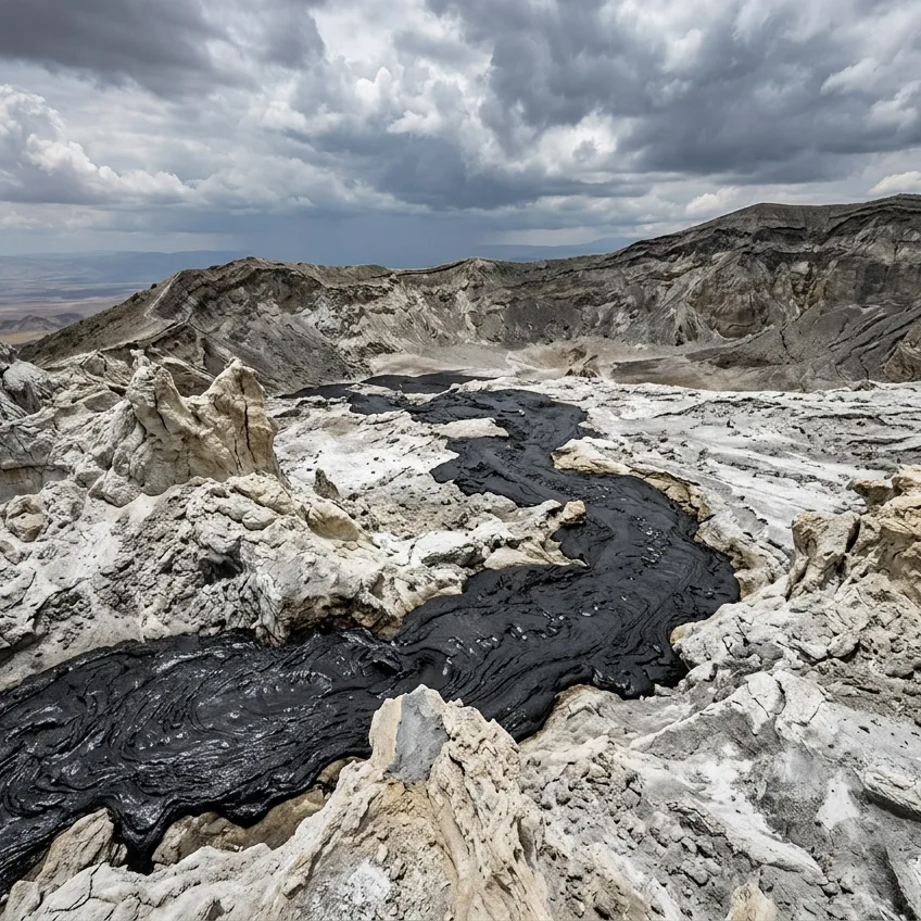 El Volcán Ol Doinyo Lengai: La Montaña Sagrada que Escupe Lava Negra y se Vuelve Blanca
