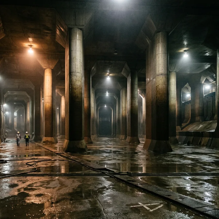 La Catedral Subterránea de Tokio: El Colosal Templo de Ingeniería contra Inundaciones