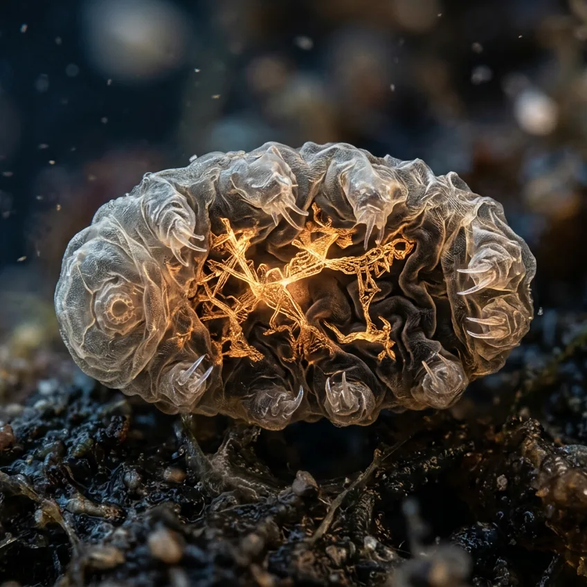 Los Tardígrados y su Escudo de Vidrio: El Secreto Molecular para Sobrevivir al Espacio Exterior