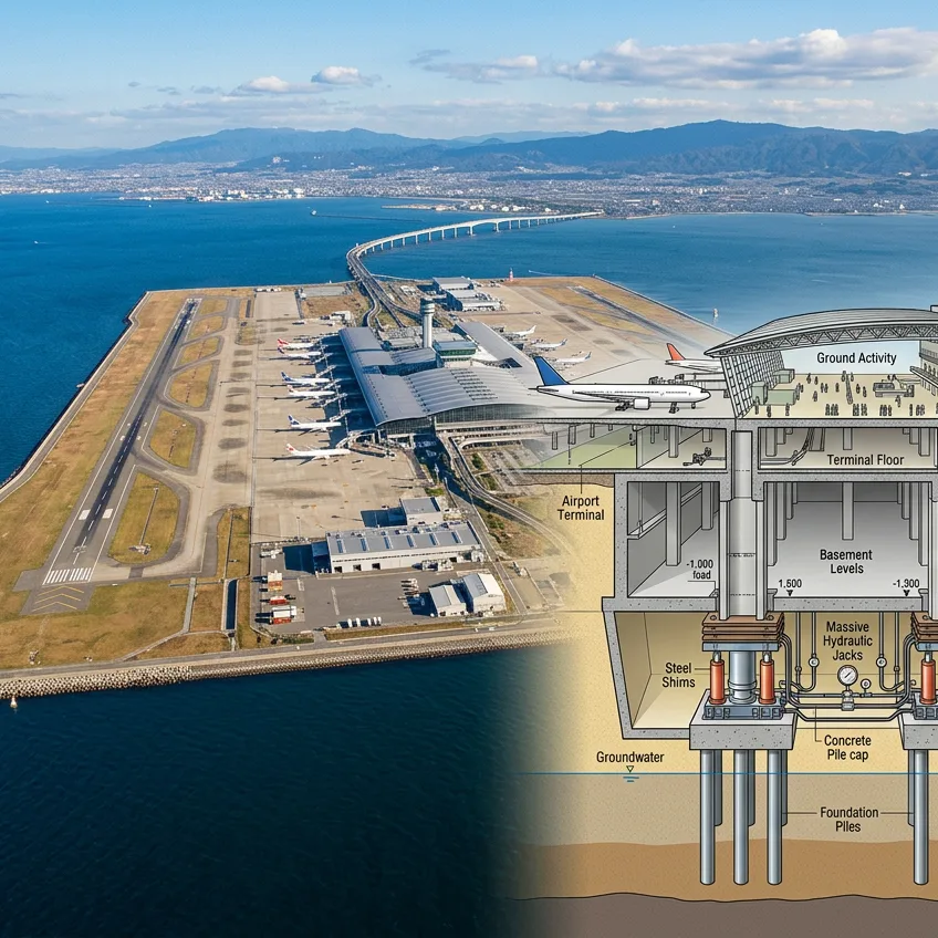 Los Gatos Hidráulicos de Kansai: La Ingeniería que Mantiene a Nivel un Aeropuerto que se Hunde