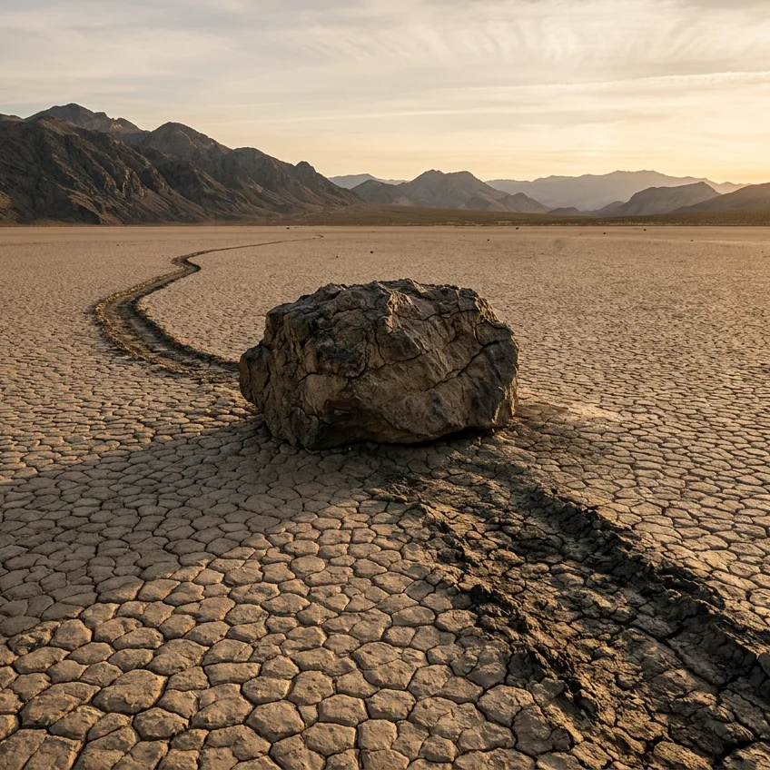 Las Rocas Deslizantes de Racetrack Playa: El Enigma Geológico que un Estanque Efímero Tardó un Siglo en Resolver