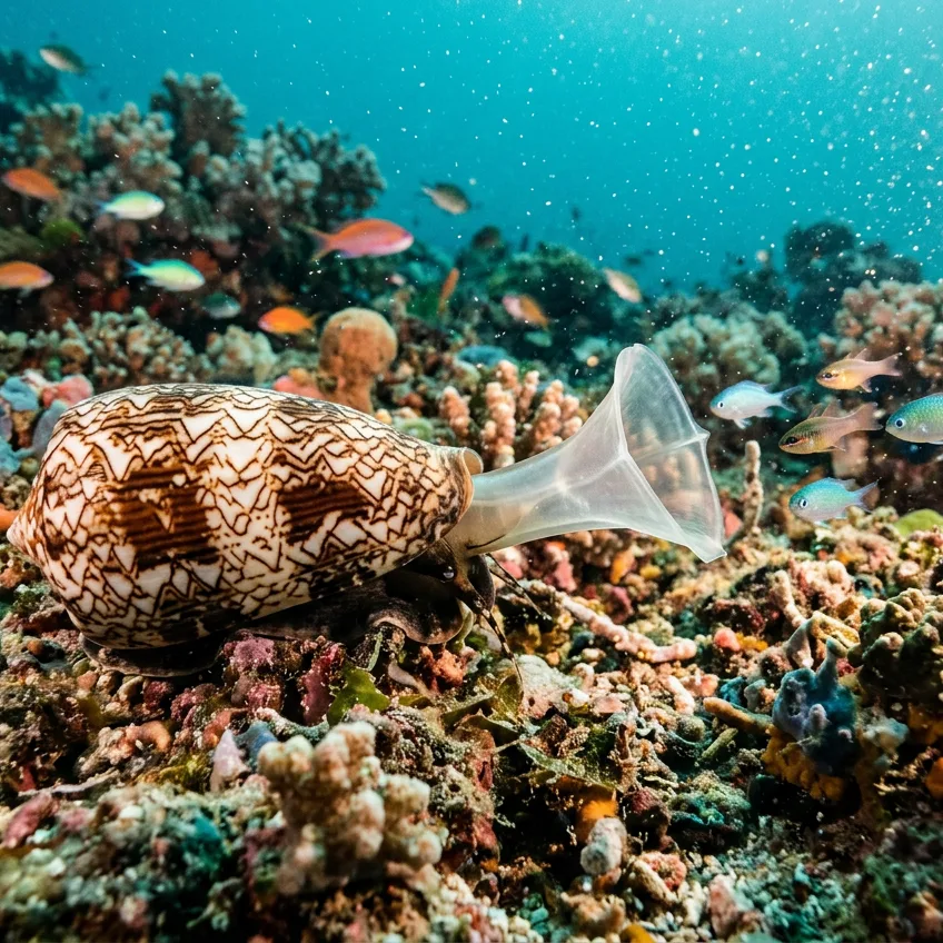 El Caracol Cono Geográfico: El Molusco Marino que Caza Provocando un Coma Hipoglucémico Instantáneo