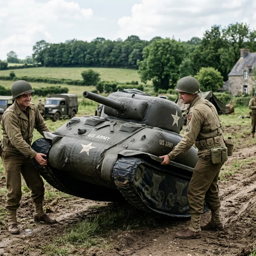 El Ejército Fantasma de 1944: La brigada secreta de artistas que engañó a Hitler con tanques inflables