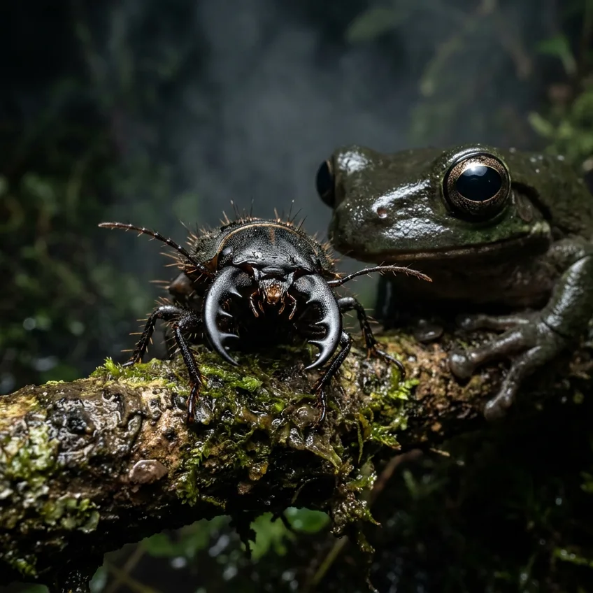 El Escarabajo Epomis: La Asombrosa Larva que Caza Ranas Invirtiendo la Cadena Trófica