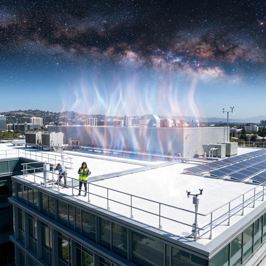 El Enfriamiento Radiativo Diurno: El Material que se Enfría Bajo el Sol Enviando Calor al Espacio