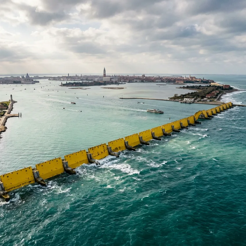 El Proyecto MOSE: Las 78 Compuertas Invisibles que Emergen del Mar para Salvar a Venecia
