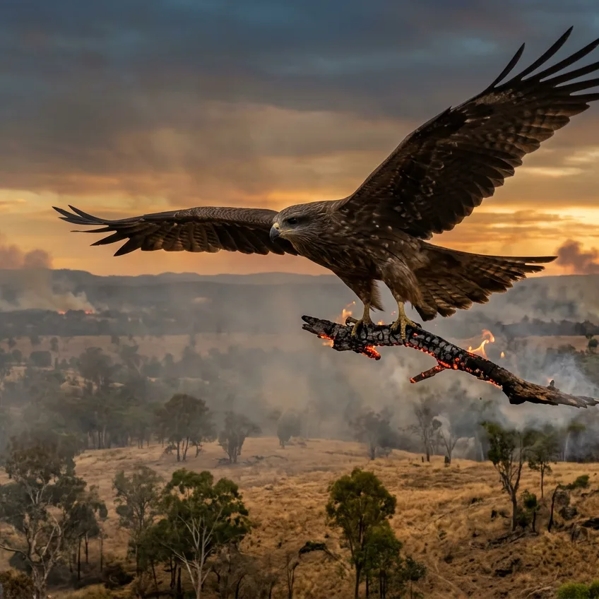 Los 'Halcones de Fuego': Las Rapaces Australianas que Propagan Incendios Intencionadamente para Cazar