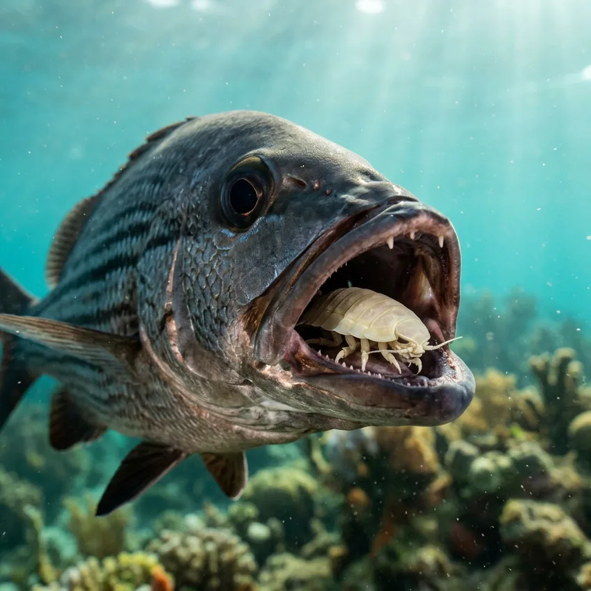 Cymothoa exigua: El Parásito que Devora la Lengua de un Pez y se Convierte en su Prótesis Viva