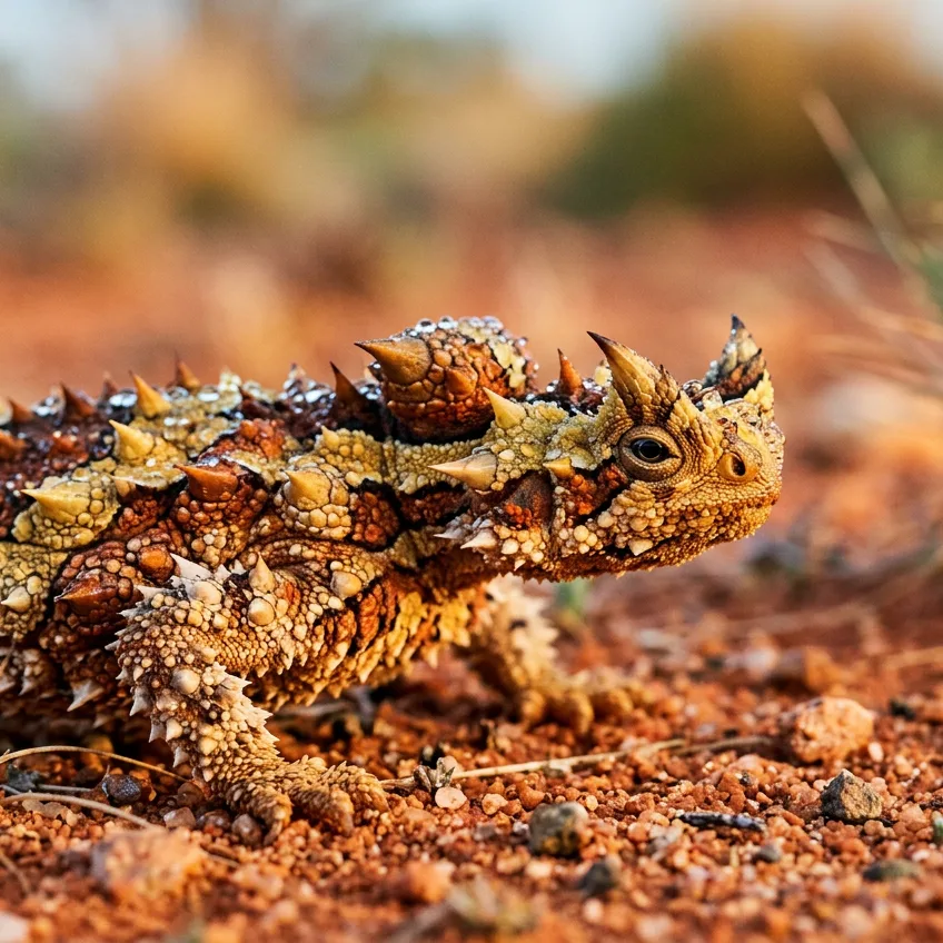 El Diablo Espinoso: El Asombroso Reptil que Bebe Agua por la Piel Desafiando la Gravedad