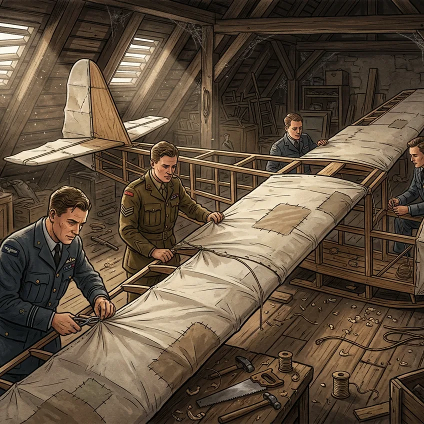 El Planeador de Colditz: El Avión Secreto que Prisioneros Aliados Construyeron con Sábanas en un Castillo Nazi