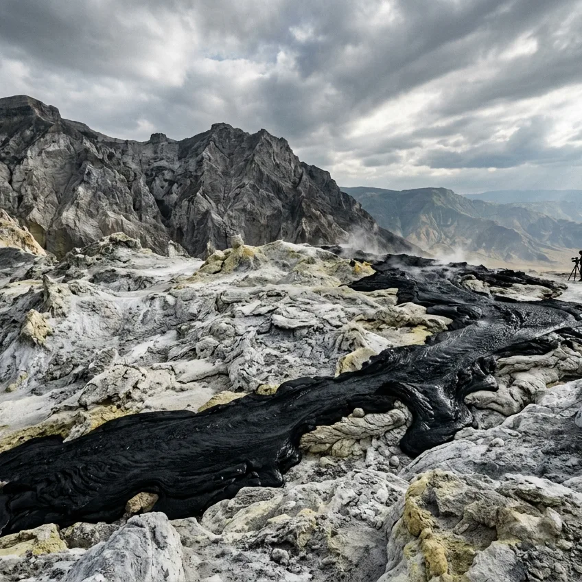 La Lava Negra de Ol Doinyo Lengai: El Único Volcán del Mundo que Escupe Rocas Líquidas a Solo 500 Grados