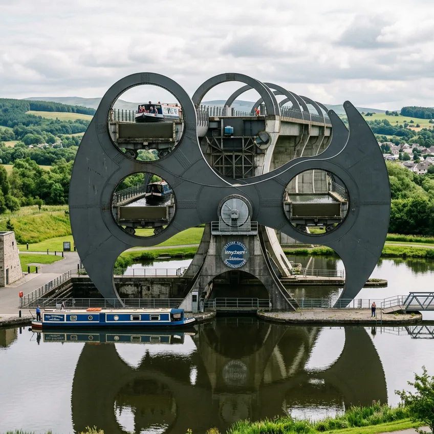 La Rueda de Falkirk: El Colosal Ascensor de Barcos que Gira Cientos de Toneladas con la Energía de Ocho Teteras